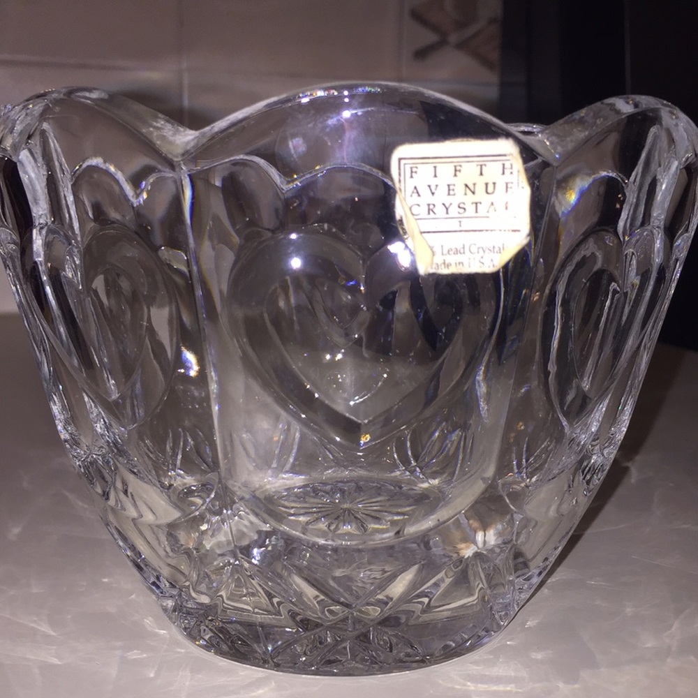 Fifth Ave Crystal Heart Bowl